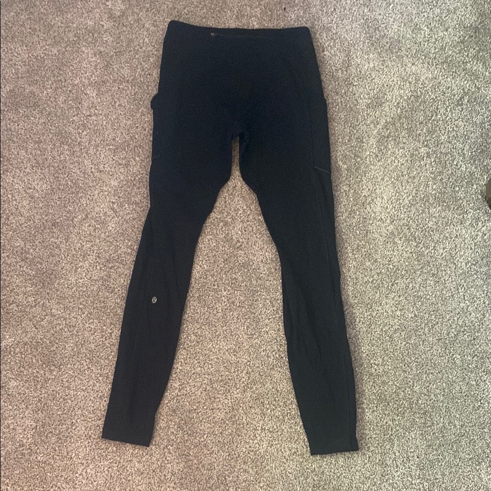 Lululemon Athletica Black Leggings Slim Fit Stretch